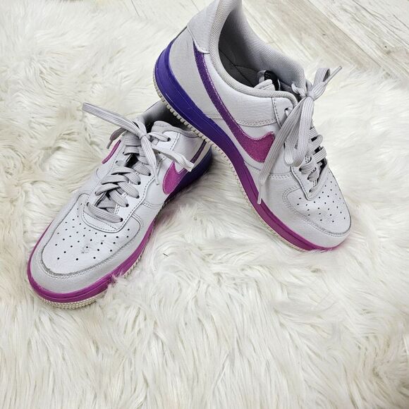 Nike Air Force 1 Low Gradient Vast Grey Hyper Grape (2019) Size 8.5 07 LV8 - Picture 1 of 10